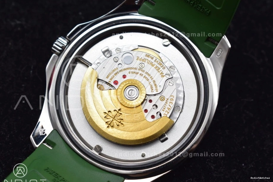 ZF Strap Dial 5168G 324CS Green Aquanaut Rubber 1:1 42mm On Best Edition Green 514 NewStyle SS 1026